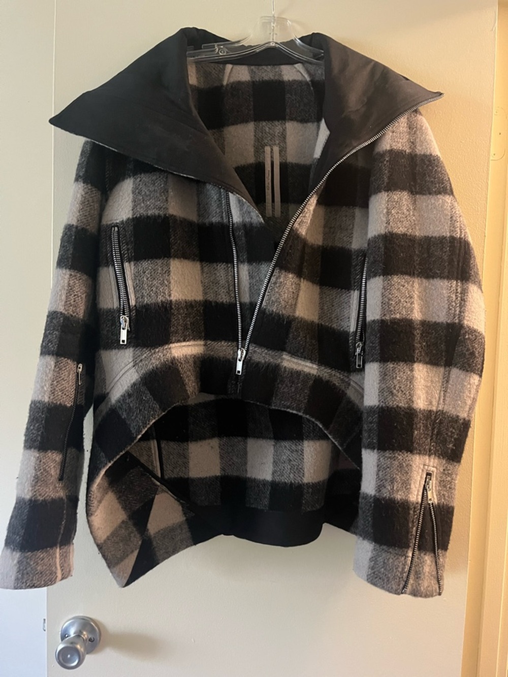 Rick Owens Check Coat - Picture 4 of 7